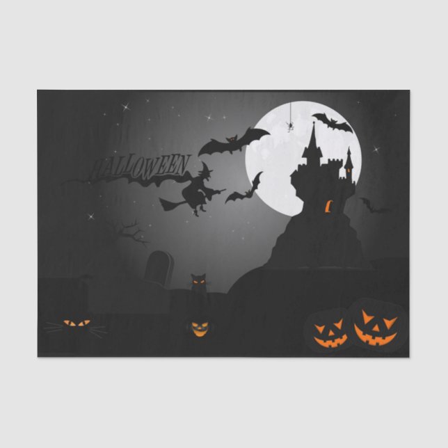 Spuk House Halloween Seidenpapier (Vorderseite)