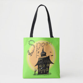 Spuk House Halloween Spooky Neon Tasche