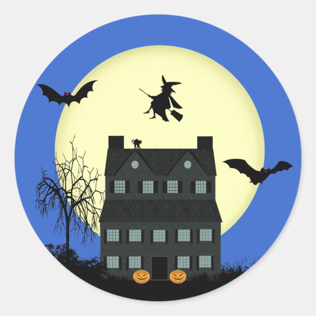 Spuk House Halloween Stickers (Vorderseite)