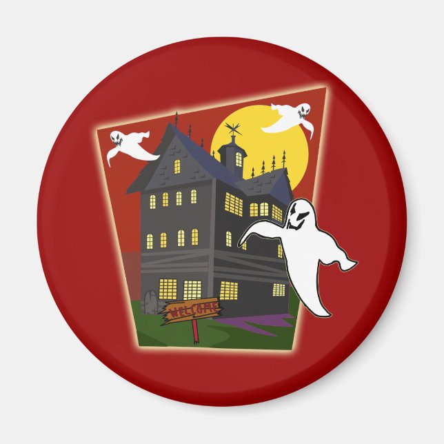 Spuk House Halloween T Shirts, Hoodies, Tasse Magnet (Vorne)