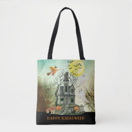 Spuk House Happy Halloween Tasche
