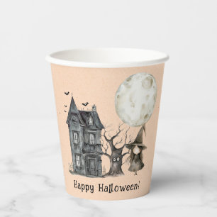 Spuk House Hexe Spooky Halloween-Party Pappbecher