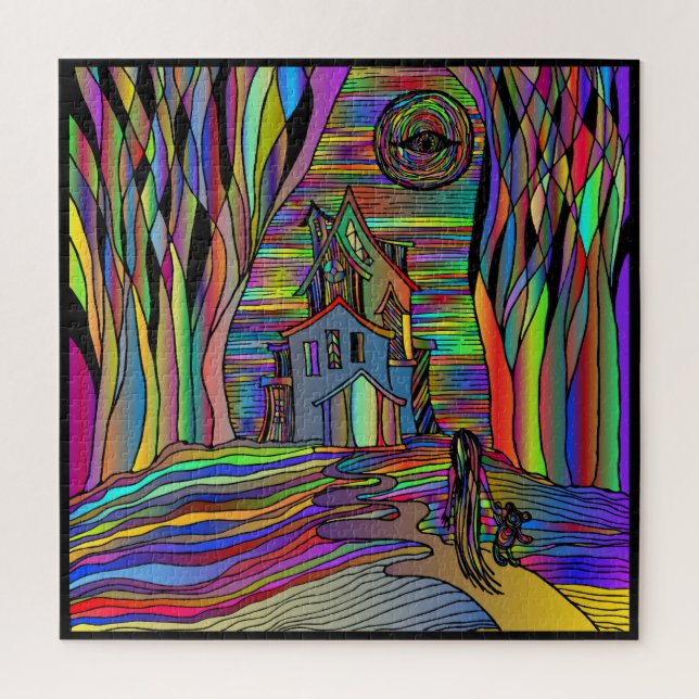 Spuk House Jigsaw Puzzle (Vertikal)