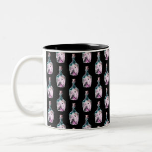 Spuk House Muster Creepy Spooky Fun Halloween Zweifarbige Tasse