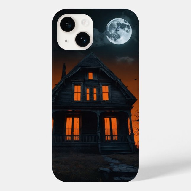 Spuk-House-Nachtszene Case-Mate iPhone 14 Hülle (Rückseite)