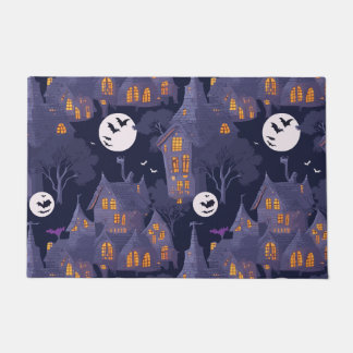 Spuk House Personalisiert Halloween Art Fußmatte