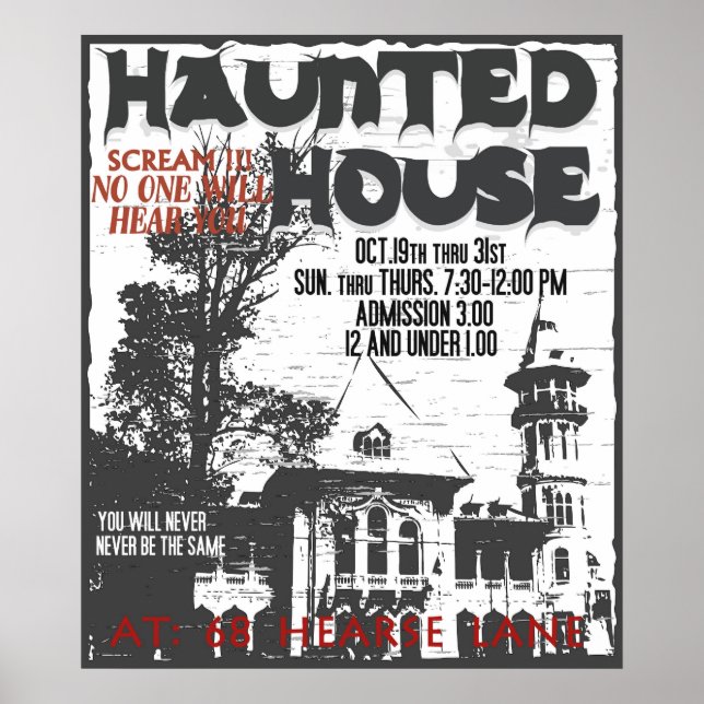 SPUK HOUSE POSTER (Vorne)