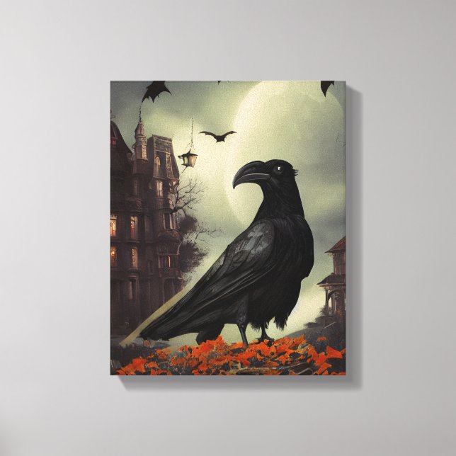 Spuk House Raven Leinwanddruck (Vorderseite)