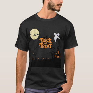 Spuk Hügel Klassische Halloween-House-Silhouette T-Shirt