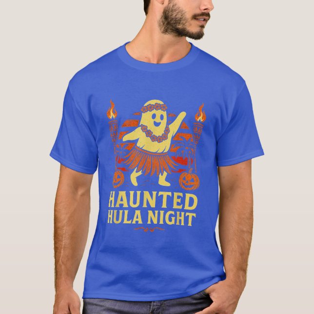 Spuk Hula Night Funny Ghost Halloween Summerwee T-Shirt (Vorderseite)