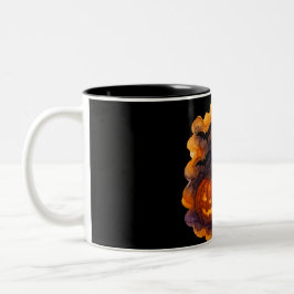 Spuk Kürbis und Spooky Night Zweifarbige Tasse
