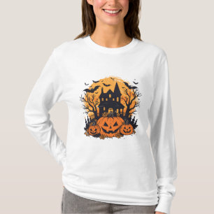 Spuk Kürbishaus Halloween T-Shirt