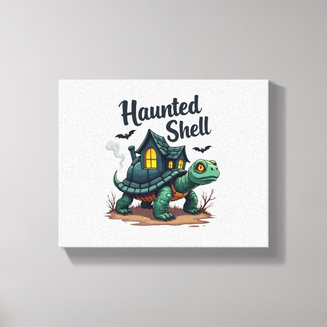 Spuk Muschel Turtle Leinwanddruck (Vorderseite)