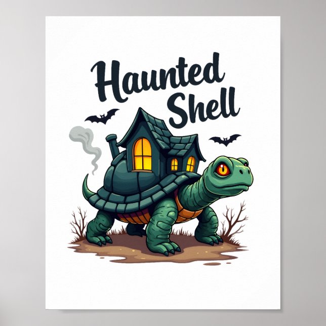 Spuk Muschel Turtle Poster (Vorne)