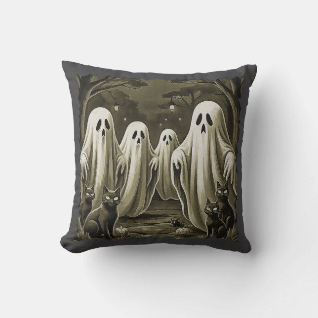 Spuk Nachtdarstellung Kissen (Vorderseite)