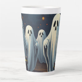 Spuk Nachtdarstellung Milchtasse