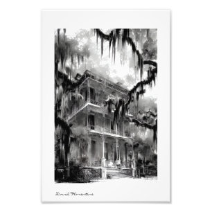 Spuk New Orleans Zuhause 4 Foto Print