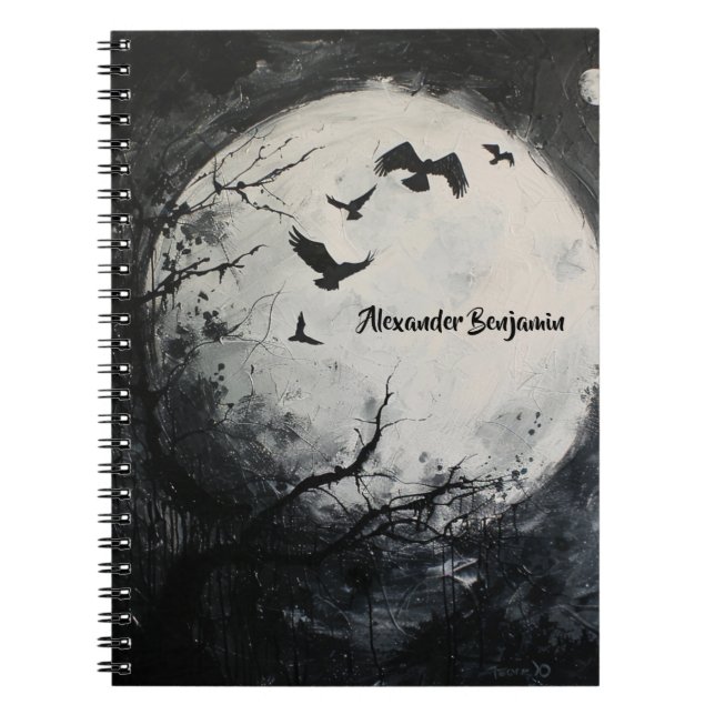 Spuk Night Halloween Notizblock (Vorderseite)