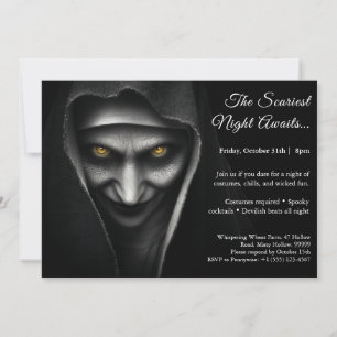 Spuk Nun Halloween Costume Party Einladung