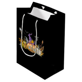 Spuk Pumpkin House mit Ghost & Bats Mittlere Geschenktüte