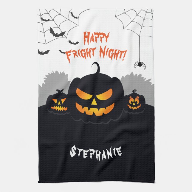 Spuk Pumpkin-Patch Geschirrtuch (Vertikal)