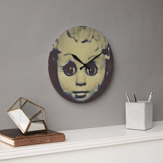 Spuk Puppengabe Großuhr Große Wanduhr (Büro)