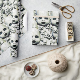 Spuk Puppenkopfpapier Geschenkpapier