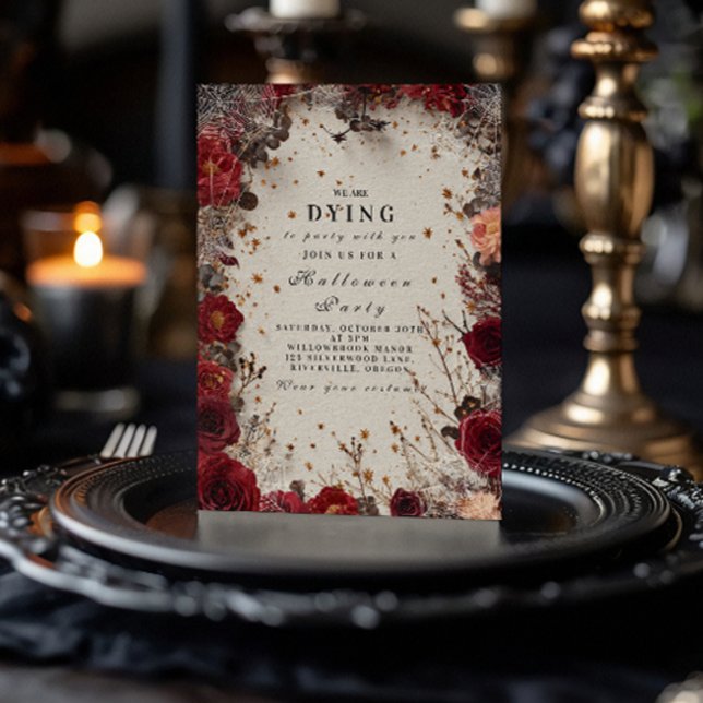 Spuk-Romance-Halloween-Party Einladung (Von Creator hochgeladen)