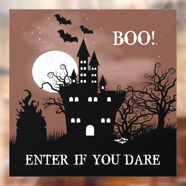 Spuk Schloss Halloween Fensteraufkleber (Blatt 2)