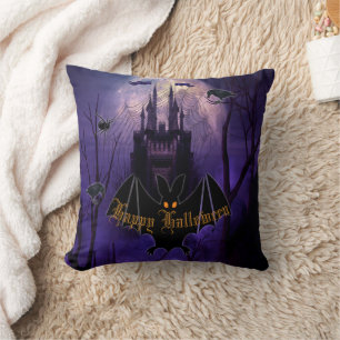 Spuk Schloss Halloween Kissen