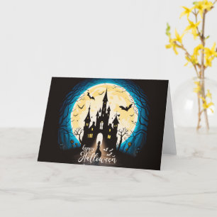Spuk Schloss Happy Halloween Creepy Karte