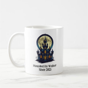 Spuk Schloss mit Vollmond, Halloween Kaffeetasse