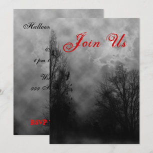 Spuk Sky Custom Halloween Einladungsvorlage Einladung