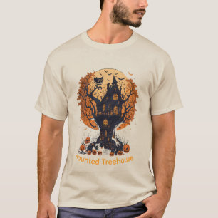 Spuk Treehouse Halloween T - Shirt der Männer