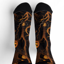 Spuk Wald mit Halloween-Jack-o'-Laterne