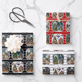 Spuk Weihnachtswrapping Paper-Set Geschenkpapier Set