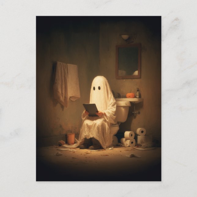 Spuk Wiederherstellungs-Ghost-Rezension Postkarte (Vorderseite)
