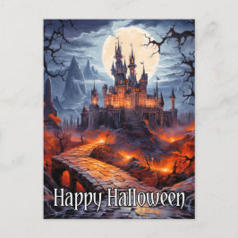 Spuk Wohnung unter Vollmond Postkarte