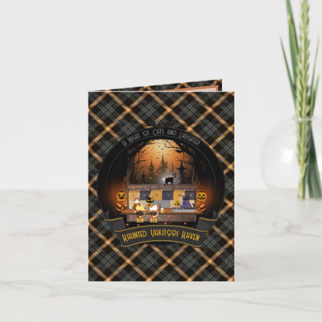 Spuk Yakitori Haven geflogen Feiertagskarte (Vorderseite)