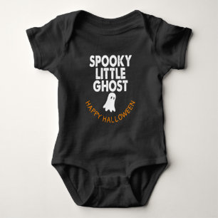 Spukender kleiner Geist Frohes Halloween Familienp Baby Strampler