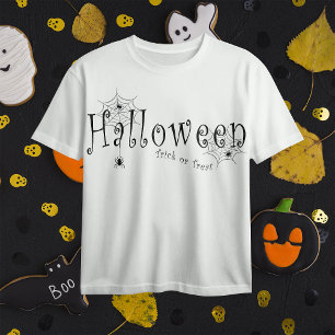 Spukhafte Eleganz: Halloween-Spinnennetz-Design T-Shirt