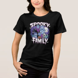 spukhafte Familie Tri-Blend Shirt