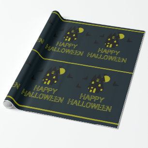 Spukhaus, Frohes Halloween Geschenkpapier