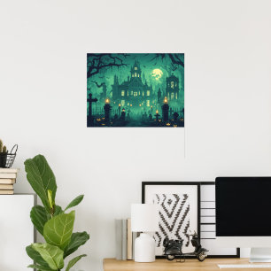 Spukhaus im Mondlicht Poster