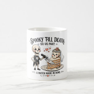 Spukhochzeitseinladung 'Bis dass der Tod uns schei Kaffeetasse