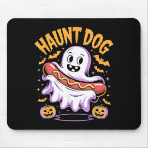 Spukhund Lustiger Geist Hotdog Halloween Mousepad