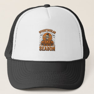Spuktastische Saison Vintage Halloween Schädel Kür Truckerkappe