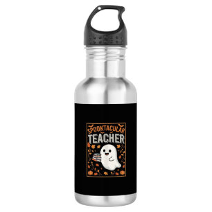 Spuktastischer Lehrer Halloween-Geist-Design_1 Edelstahlflasche