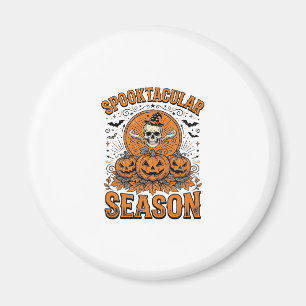 Spukttastische Saison Vintage Halloween Schädel Kü Magnet