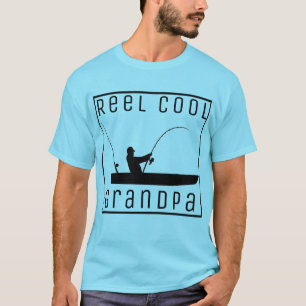Spulen-cooler Fischen-Großvater T-Shirt